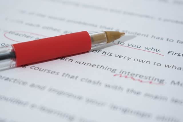 corrective feedback on language learner's essay