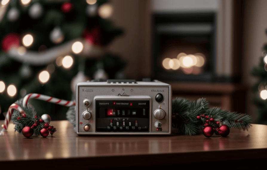 Radio playing the Christmas Number One